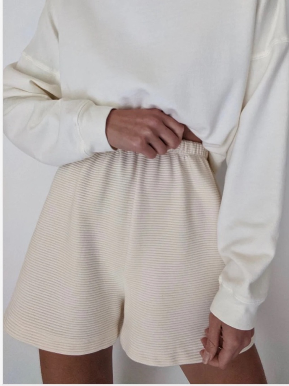 NA NIN Chloe Rippled Cotton Short